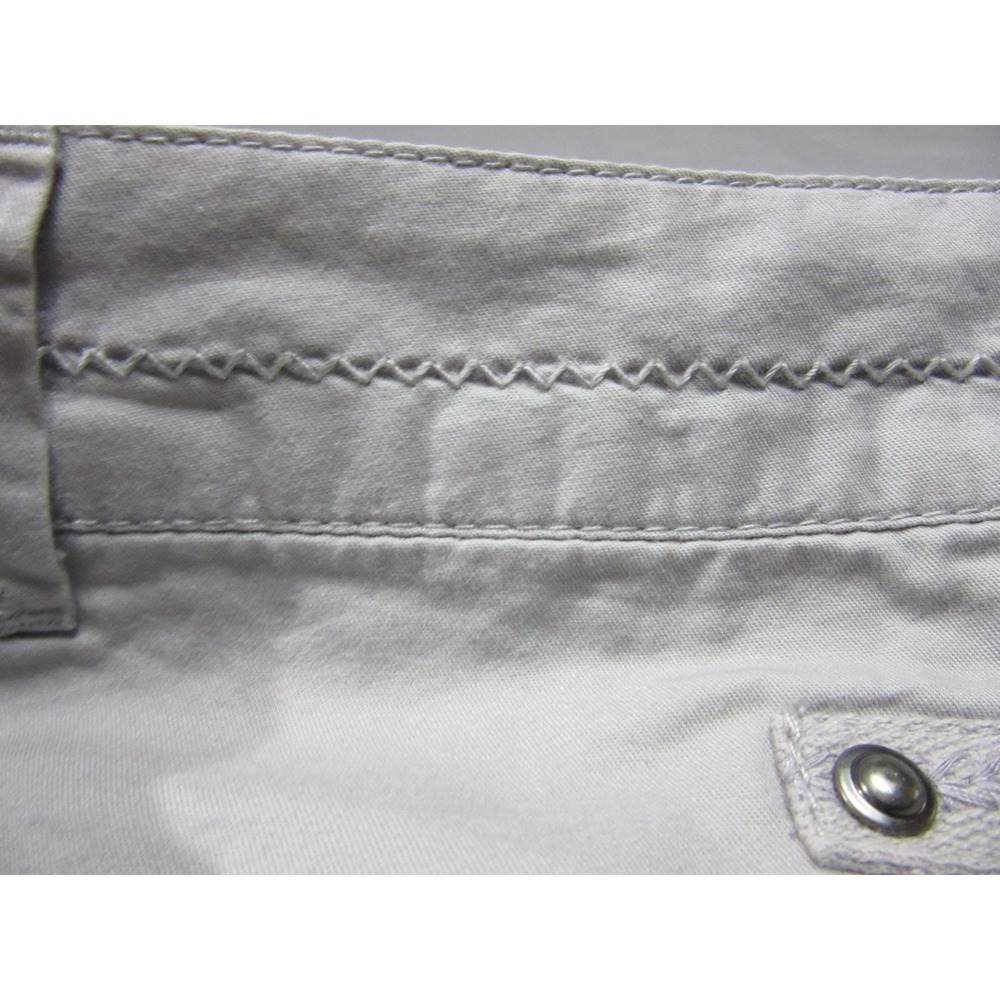 PrAna Skirt Women 8 Gray Mini Breathe Utility Cargo Pockets Outdoor Cinched Hem - Picture 15 of 16